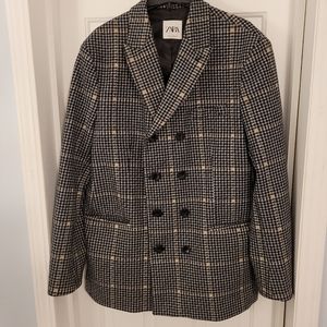 Plaid Zara Overcoat